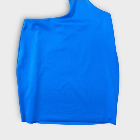 BAOBAB Collection Mambo Asymmetric Cut Out Mini‎ Dress Azulado Blue Large New - Picture 7 of 15